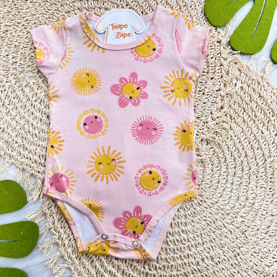 Body Manga Curta Sunshine - Rose